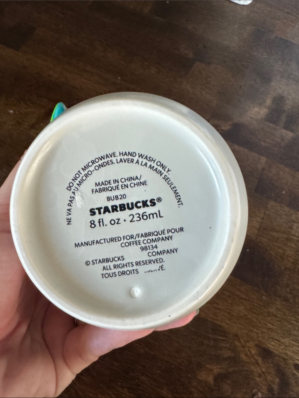 Starbucks Gold, White & Navy Travel Tumbler - Picture 4 of 4
